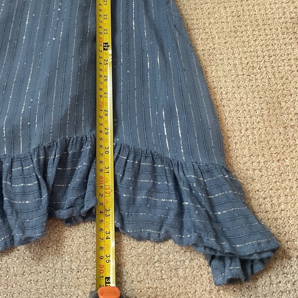 Sundress Indiana Dress in Roma Powder Blue and White Size Medium Large - Picture 12 of 12